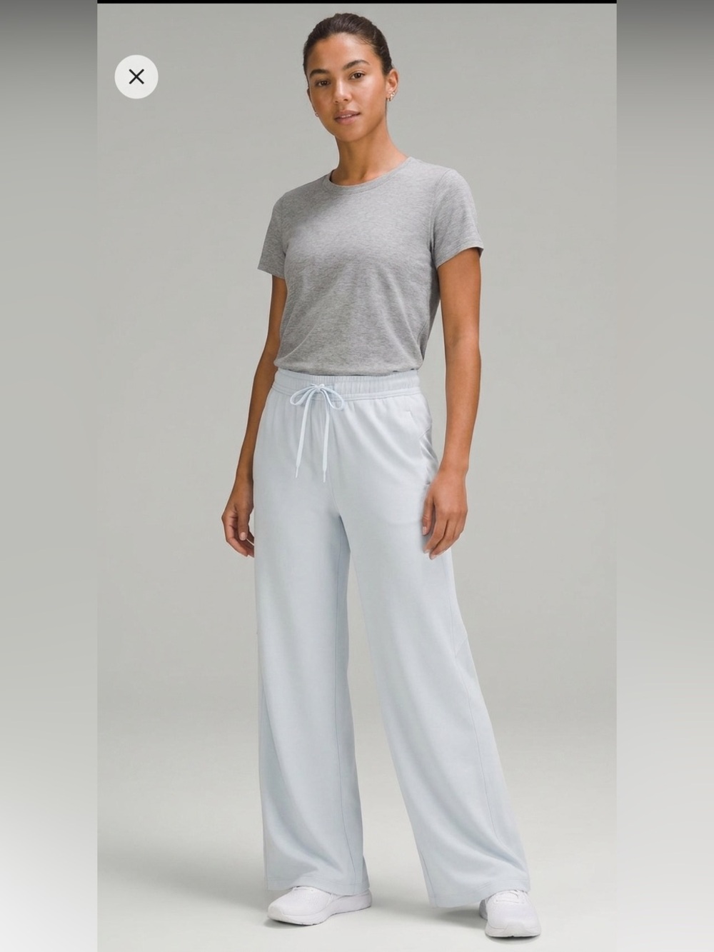 adidas x Zoe Saldana || Womens Wide Leg Track Pants Blue Tint size Small